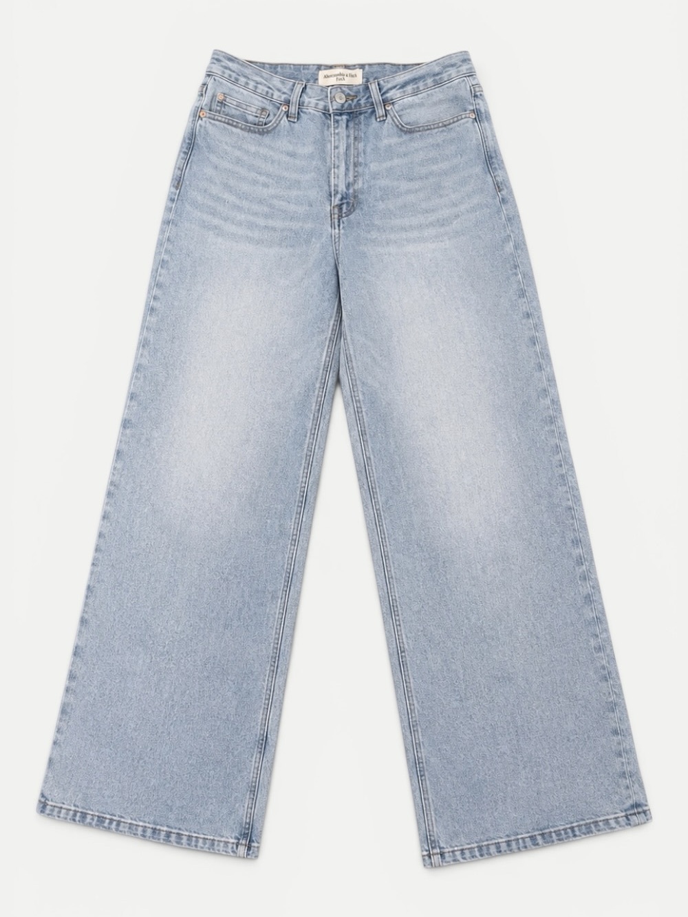 Almost Famous High Rise Wide Leg Jeans – Light Wash Stretch Denim Size 9